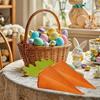 1-200PCS Creative Carrot Packaging Box Orange Candy Chocolate Cone Shaped Paper Gift Boxes Kids Easter Birthday Party Gift Bag