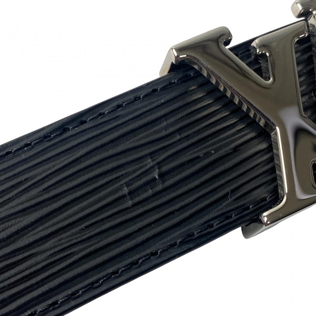 Gebrauchter LOUIS VUITTON Gürtel schwarzes Leder Herren