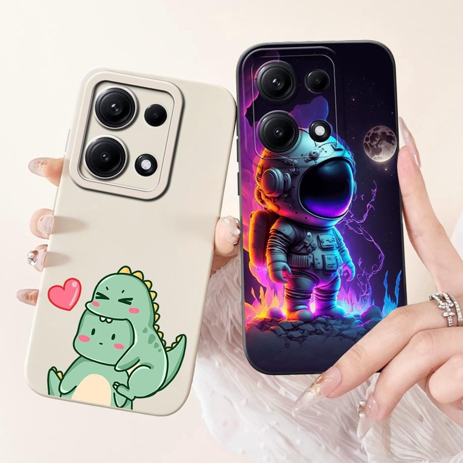 For Xiaomi Redmi Note 14S Case 6.67'' Cute Cat Dinosaur Cartoon Cover Matte Phone Case For Redmi Note 14S Note14S 4G Soft Fundas