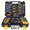 Unisex Bestseller 43-Piece Pagoda Handle Screwdriver Tool Set In Blow Molded Box