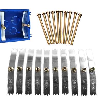 Steckdosenkasten Reparaturwerkzeug 10 Stück Fixierwerkzeug Drahtbox Reparaturwerkzeug mit Zähnen für Haushalt Heimrenovierung Verkabelung Wartung