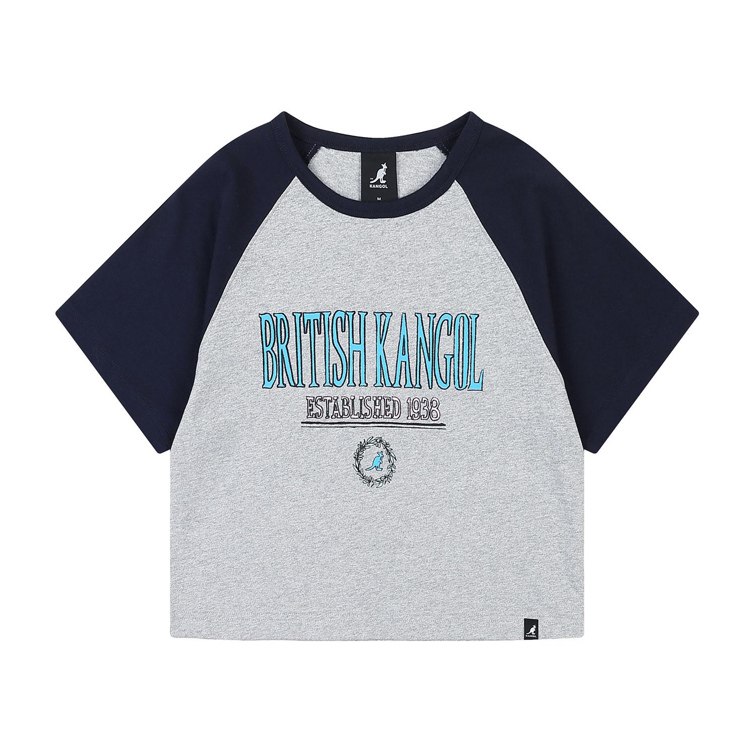 Kangol Women S British Kangol T-Shirt 2757 Melange Grey Melange Grey/S