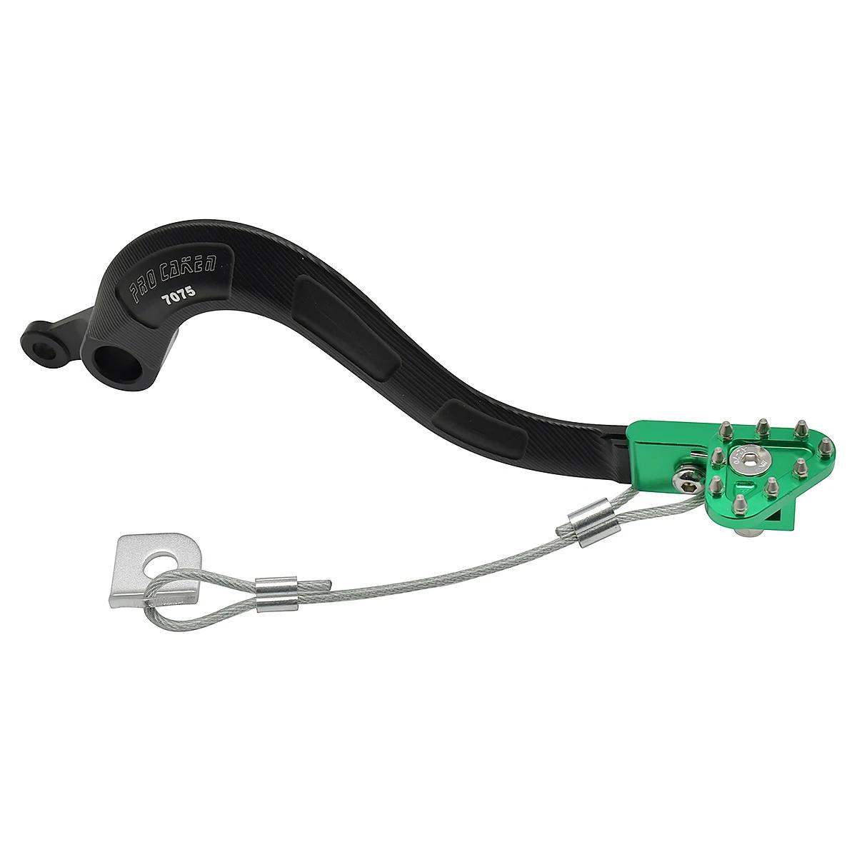 Foot Brake Lever Pedal For KAWASAKI KX250 KX250F KX 250 250F 2004-2019 2020 Enduro Dirt Pit Bike Motocross Green CNC Rear KX250F