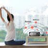 TF Card Support Wireless Bluetooth Speaker FM Radio Wireless Sound Box Portable Bedside Clock