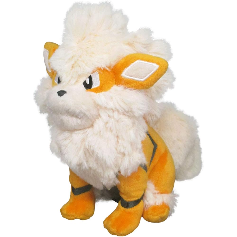Sanei Boeki Pokemon All Star Collection Plush Toy Arcanine 11x23x18.5cm Soft Stuffed Animal