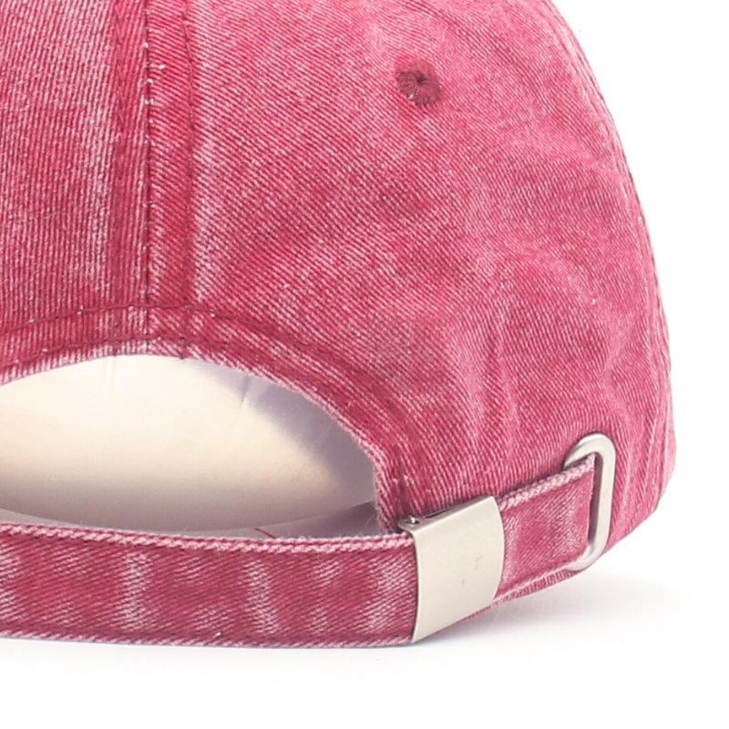 Washed Embroidered Denim Baseball Cap Men'S And Women'S Trend Casual Versatile Cap Street Hat