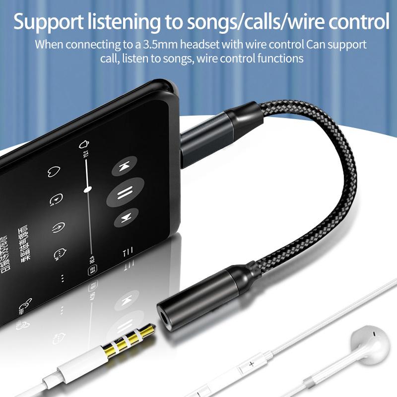 USB Type C To 3.5 Jack Earphone Adapter USB-C 3 5mm Audio Cable Converter For IPhone 15 15 Pro MAX Samsung Galaxy Huawei Xiaomi 3