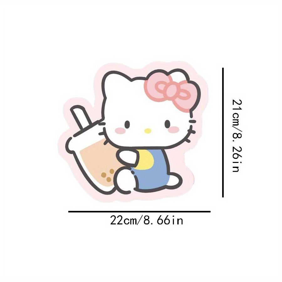 

1pc Sanrio Hello Kitty cartoon Cats drinking milk tea Alien Mouse Pad Melody Kuromi Cinnamoroll Small Desk Mat office non-slip computer Mouse mat 1pc