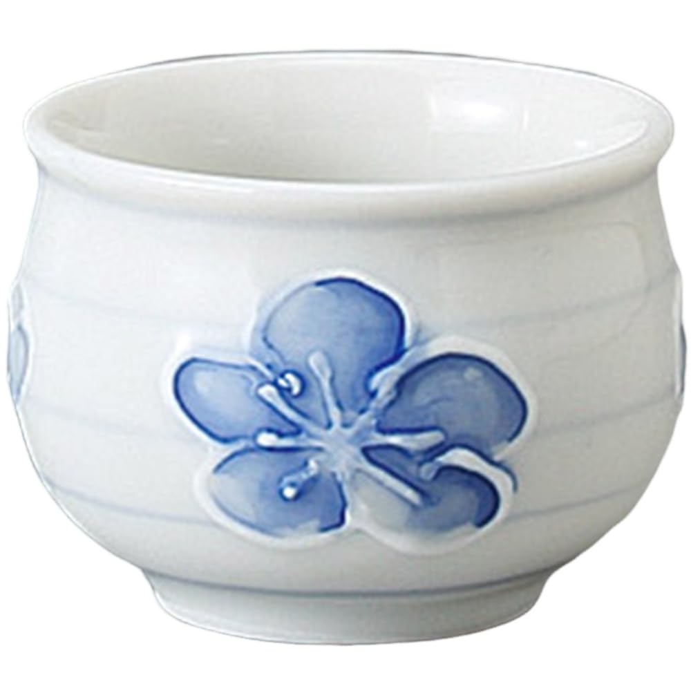 Sake Tokkuri and Ochoko x Ichichin Uzuume Small Tokkuri Bottle and Sake Mino Ware Pottery Ale-net Set, (Sake Cup) Set, 6.5cm 13.5cm H, Approx. 170cc,
