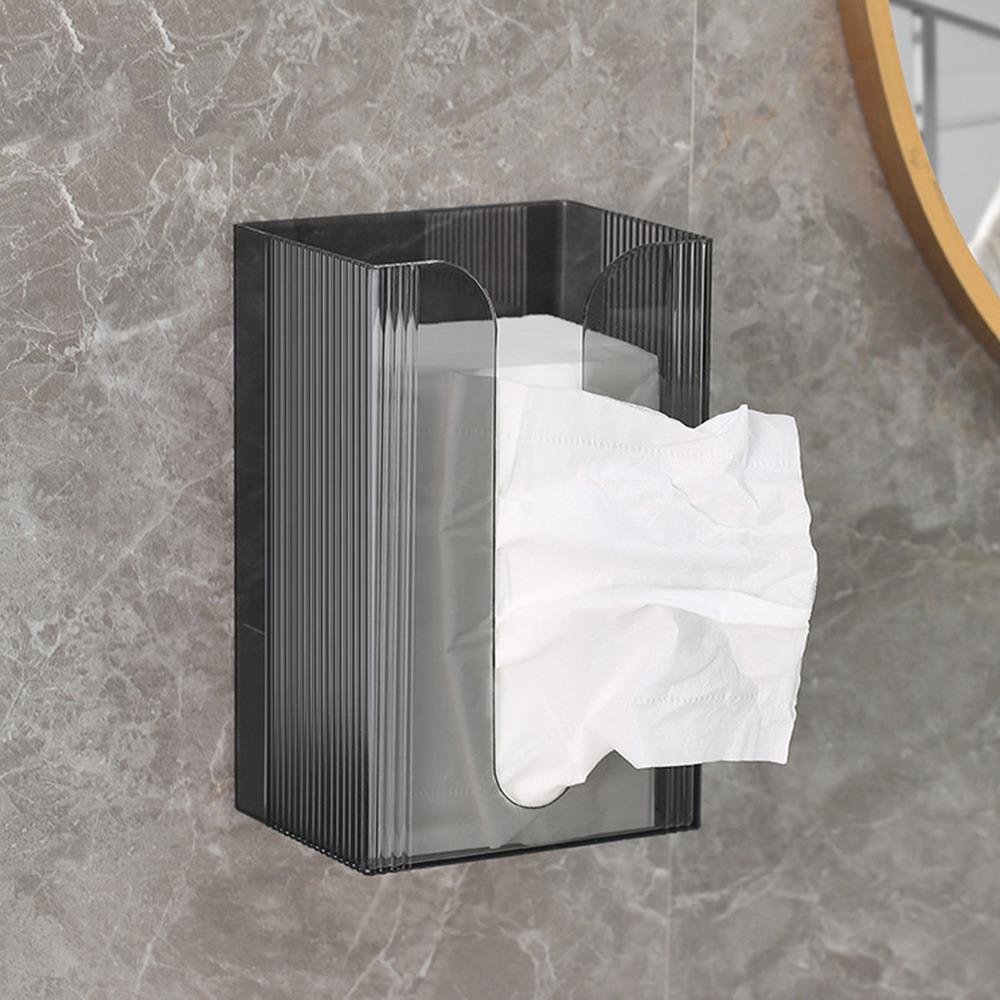 

Прозрачная коробка для салфеток, настенный контейнер для хранения салфеток, коробка для хранения полотенец для лица для ванной комнаты
