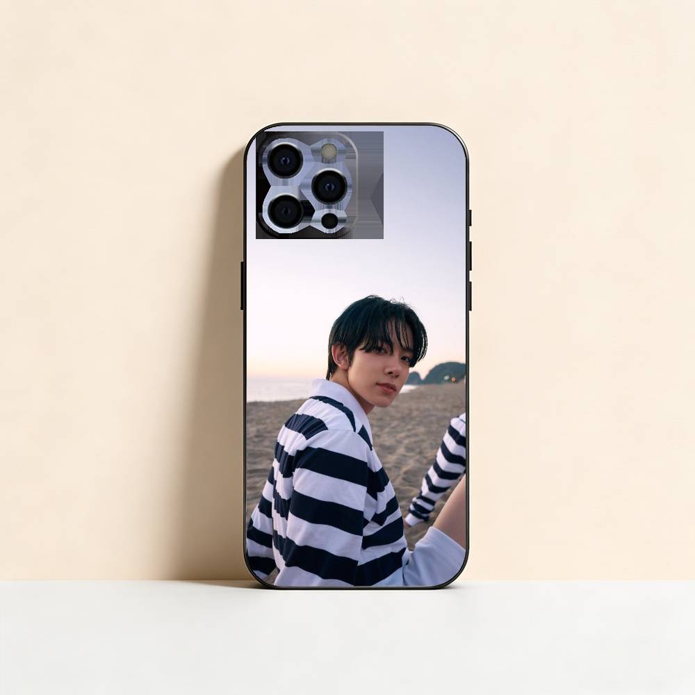 Θήκη Κινητού H-Heeseung L-Lee Για iPhone 17,16,15,14,13,12,11 Plus,Pro Max,XS,Μαύρο Κάλυμμα από Μαλακή Σιλικόνη