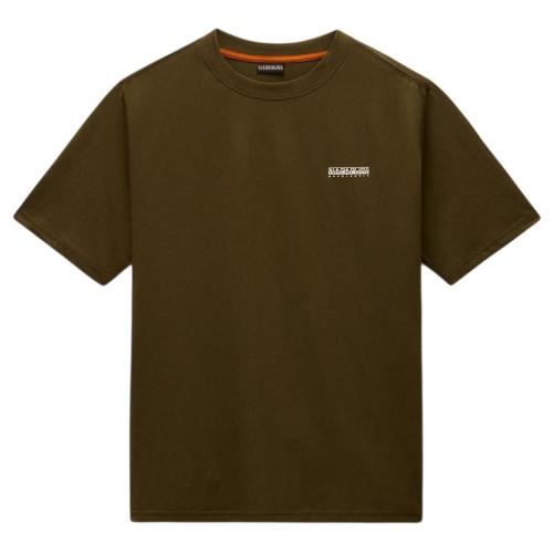 Napapijri Mens Box Logo Cotton T-Shirt