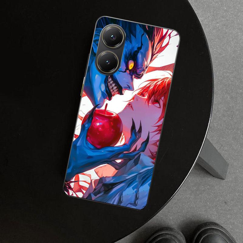 N-Note D-Death Yagami Light Phone Case Cover for Xiaomi Poco X6 X5 X7 Pro F7 Ultra Redmi 15C 15 13C 13 12C 12 10C 10 10A 9C 9A 9