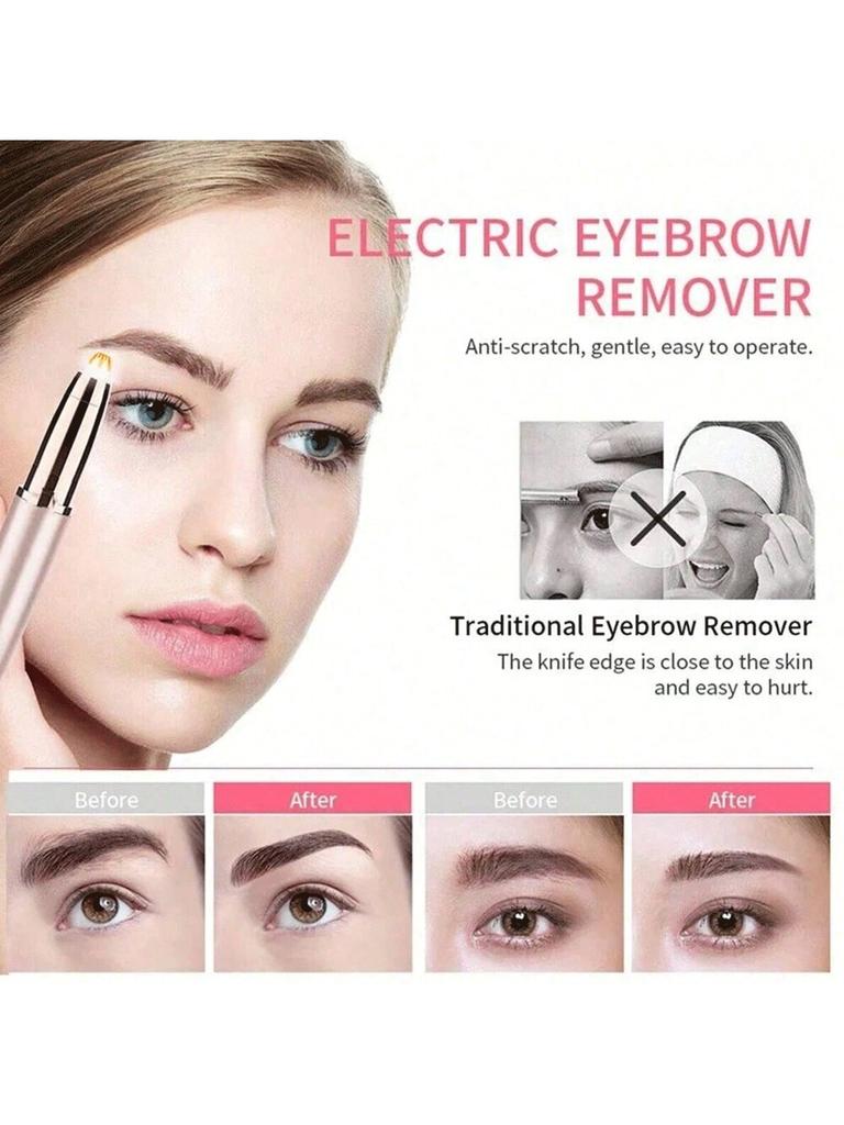 2026 Womens Electric Eyebrow Trimmer Eye Brow Shaper Pencil Face Hair Remover For Women Automatic Eyebrow Shavers Rechargeable