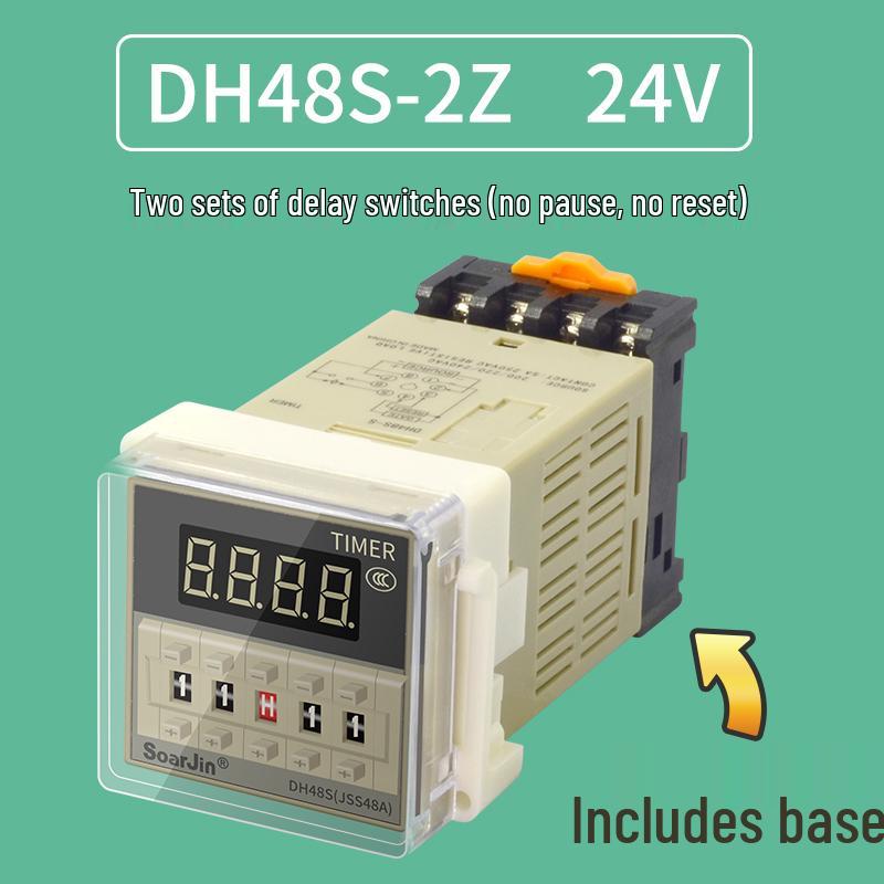 DH48S-S Digital Time Relay Cycle Switch Power-on Delay Controller, 12V/24V/220V