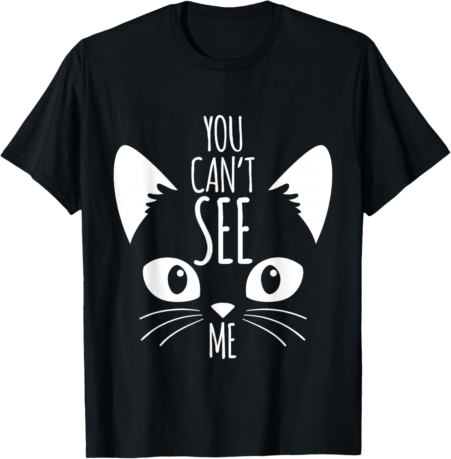 Funny Hiding Cat Gift for Cat or Kitten Lover T-Shirt Unisex T-Shirt S