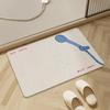 Minimal Hard Diatom Mud Bathroom Absorbent Floor Mat Non-slip Foot Mat Toilet Sink Non-slip Carpet