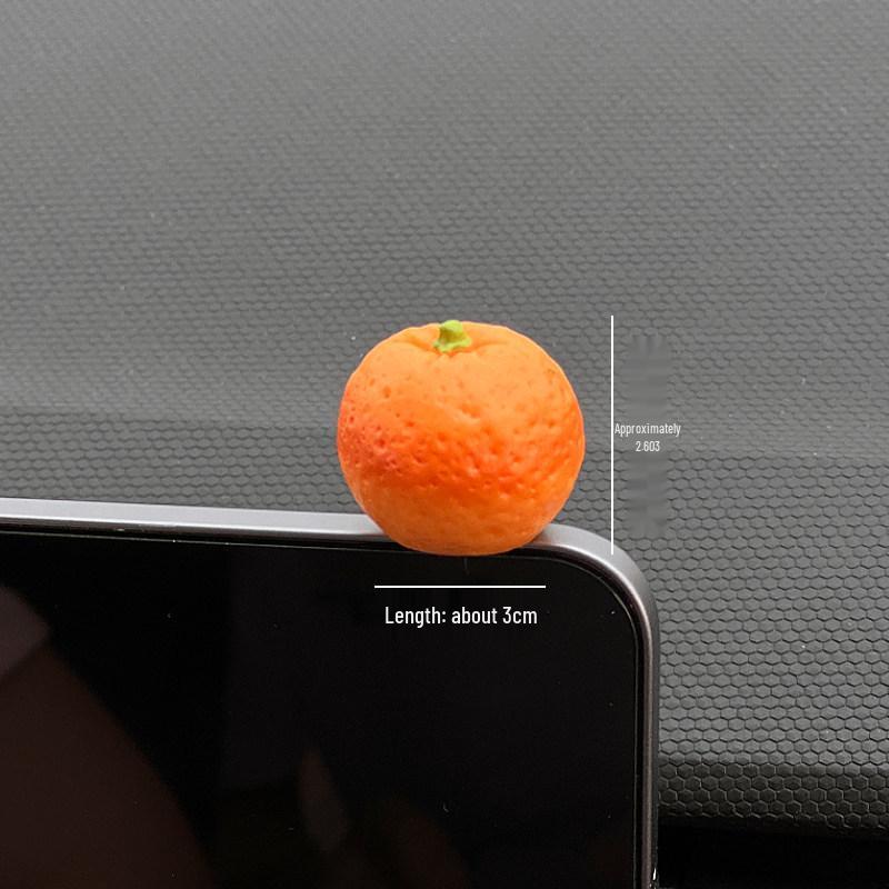 

Apple Car Console Cartoon Ornament - Creative Christmas Decoration Sticker