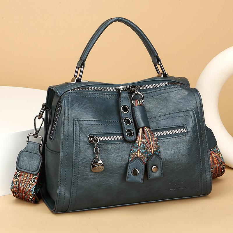 Modische Umhängetasche, Hochwertige Ein-Schulter-Boston-Tasche