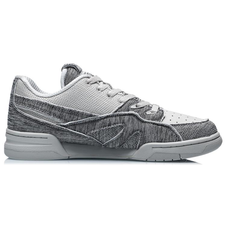 Li Ning 937 Vintage Basketball Shoes Men's Low Top Brick Gray AGBR049-5