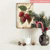 Metal Wall Art Poster, Vintage Raspberry Kitchen Decor