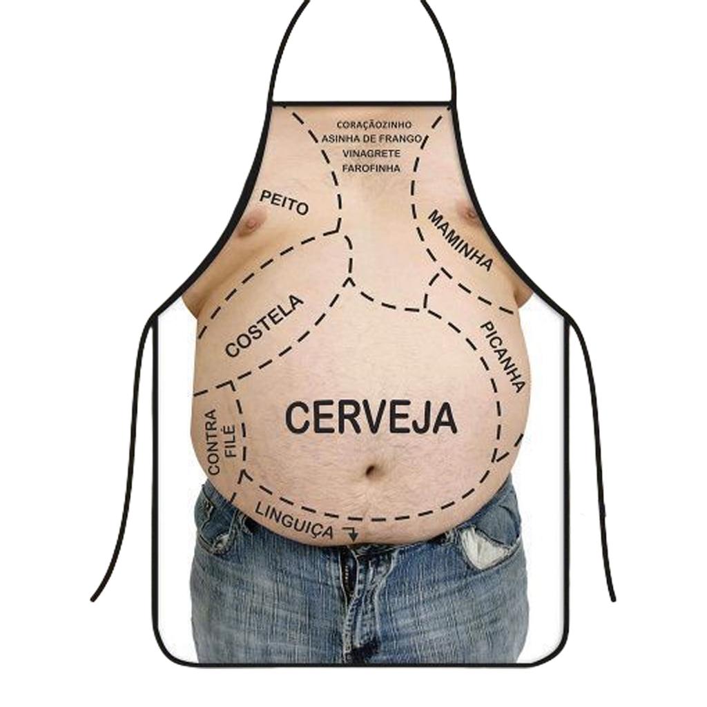 Unikalny fartuch bez rękawów z nadrukiem mięśni dla mężczyzn na grilla na podwórku i spotkania rodzinne