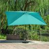 Rectangular 2x3m Outdoor Sun Umbrella - Leisure, Beach, Courtyard, Center Pole