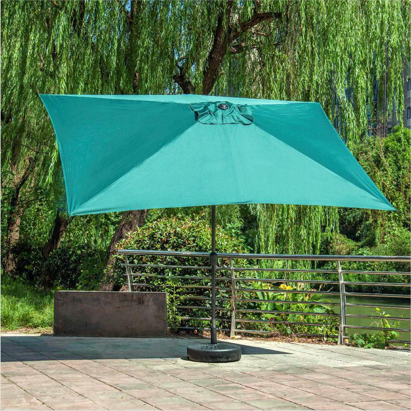 Rectangular 2x3m Outdoor Sun Umbrella - Leisure, Beach, Courtyard, Center Pole