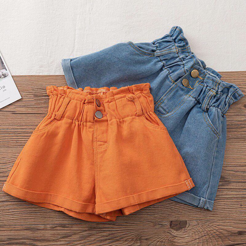 Korean Style Kids Girls Jeans Shorts Children Short Summer Clothing Soft Fashion Denim Clothes Baby Girl