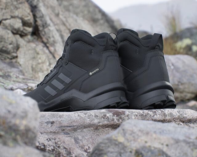 Adidas Terrex AX4 Mid Hiking Core Four Size cm GORE-TEX Men's Shoes, Black/Carbon/Grey (HP7401), 26.0