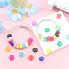 8/16/32pcs resin material circular European style large hole bead jewelry making decorative bead bracelet large hole spacer bead