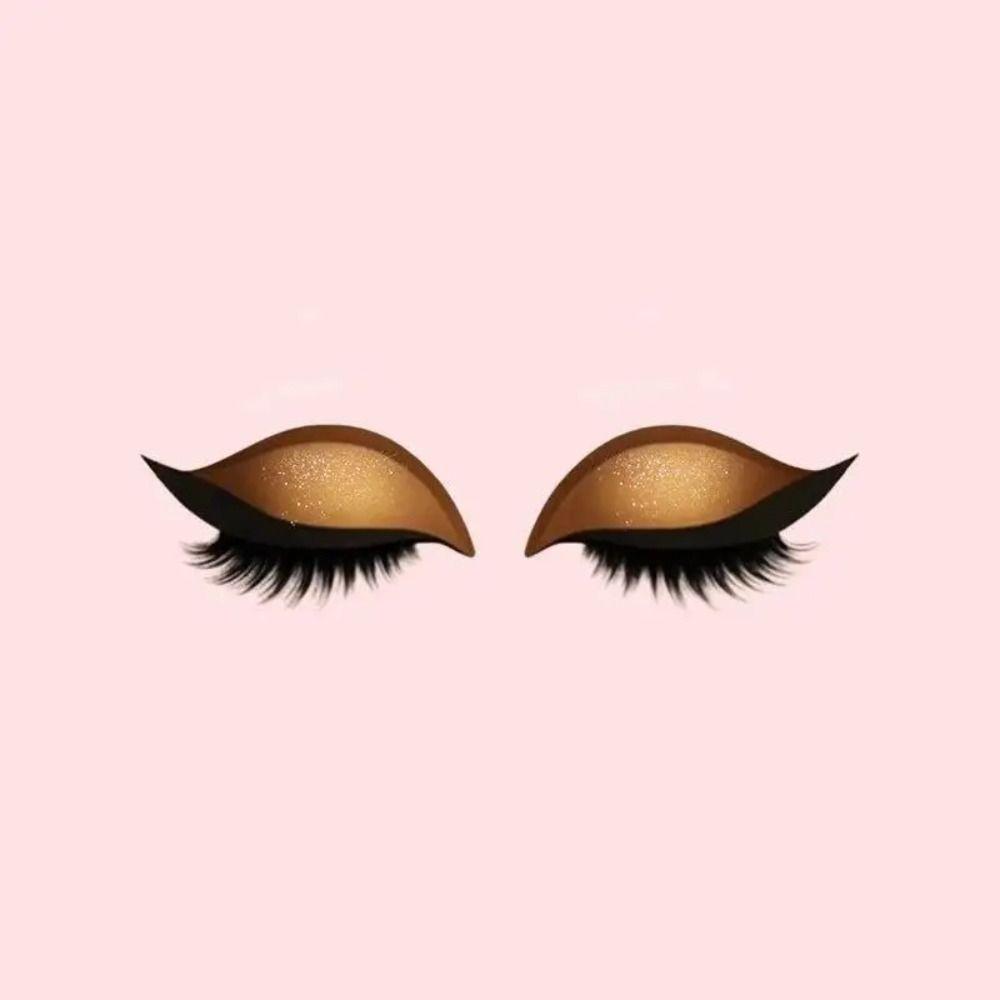 2 Pairs Self-Adhesive Lazy Eyeshadow Eyelash Patch Reusable Party Makeup Stickers  Beginner Friendly