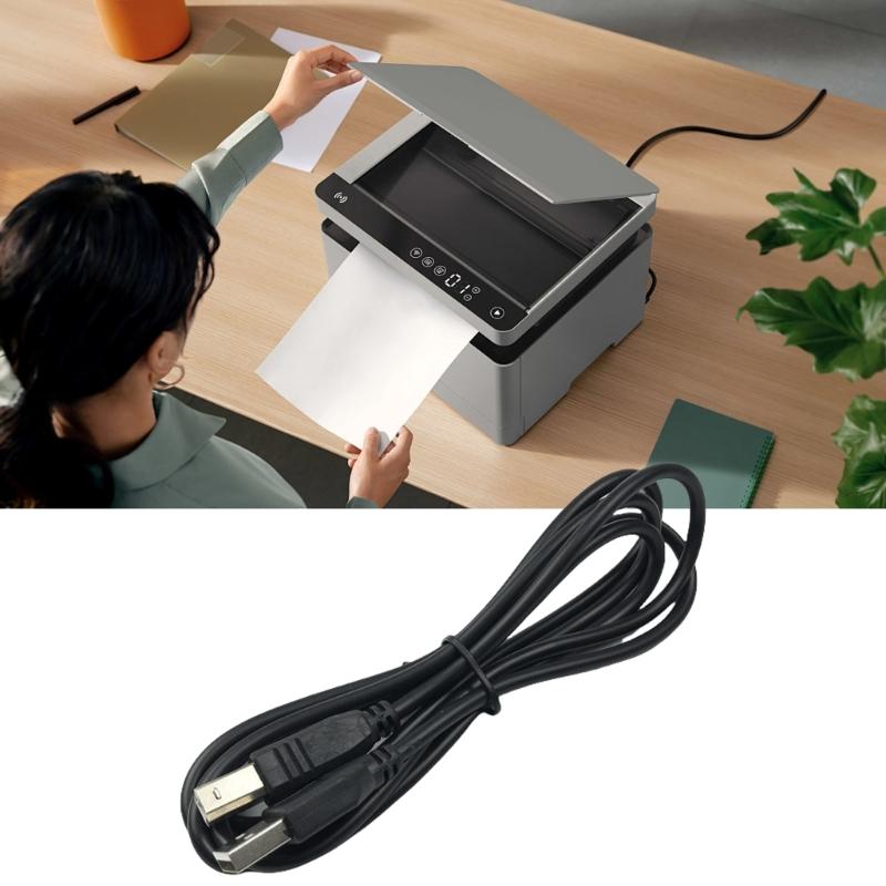 USB Printing Data Cable Printer Cord Square Port USB 2.0 Printing Cable High Speed A Male to B Male 1.5m Length