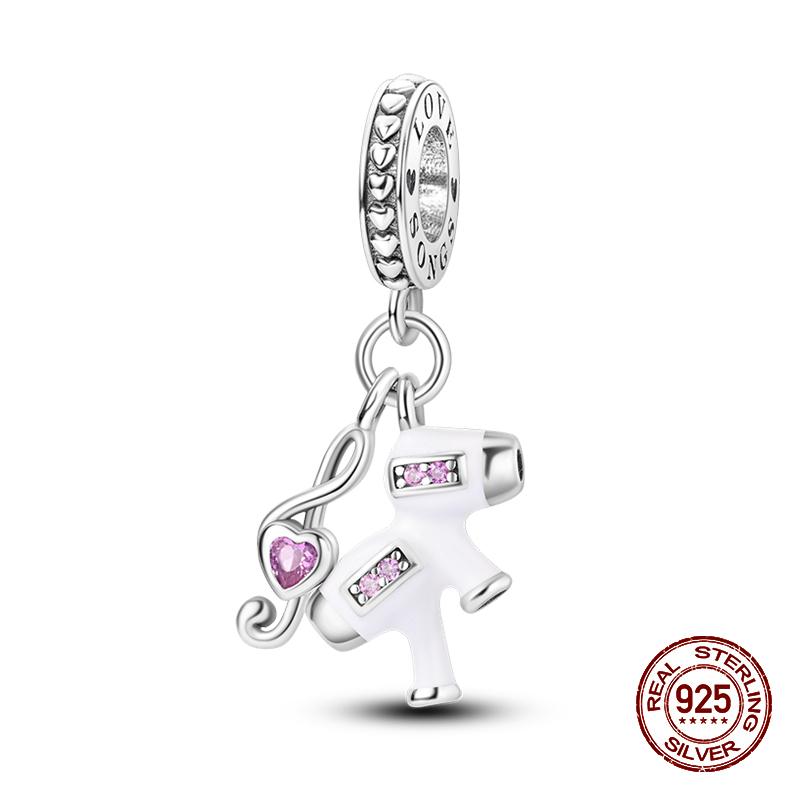 100 Copper Perfume Headphones Pink Princess Daily Charm Bead Charms Bead Charms Compatible With 3mm Authentic Bracelets Fine Do It Yourself Jewellery