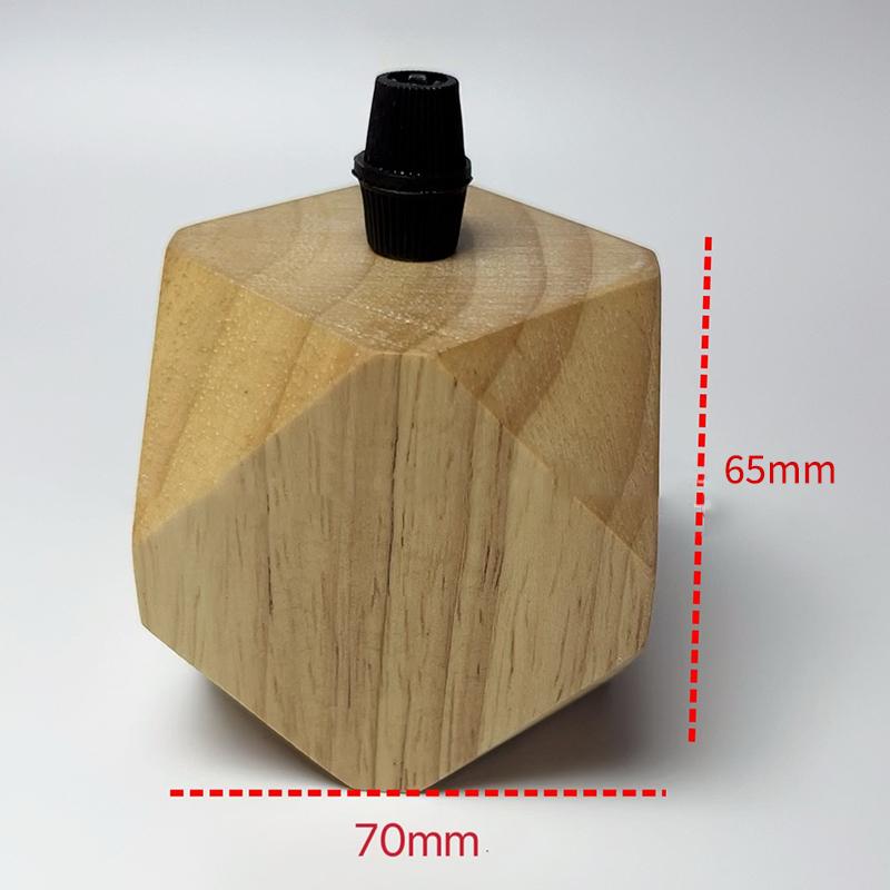 Simple Wooden E27 Socket Lamp Holder Ceiling Light Base Adapter Easy Install for Home Office Reading Area Fixtures