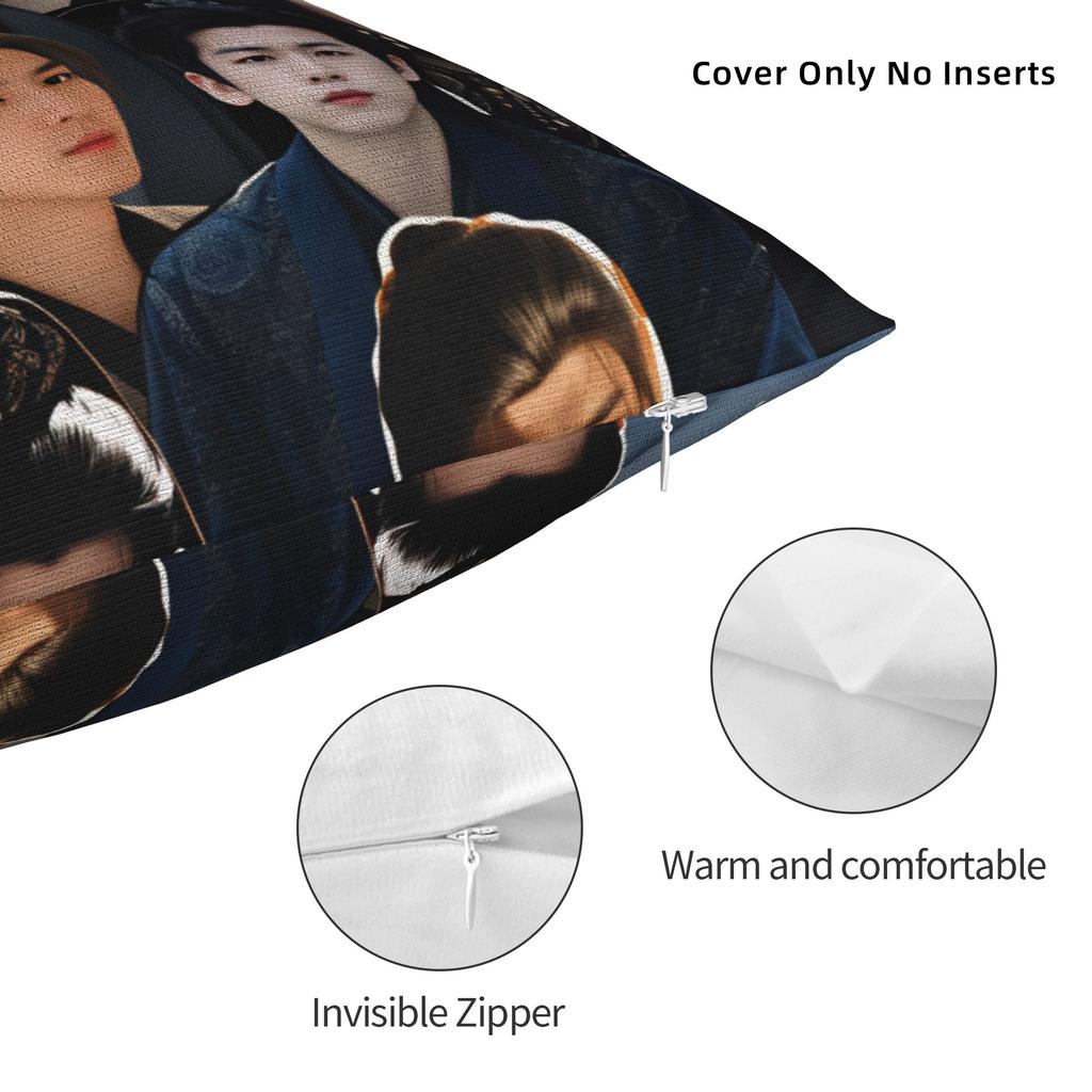 Tv Series Pursuit Of Jade Xie Zheng Zhang Linghe Pillow Cover Comfy Cushion Cover Vintage Pillow Case For Sofa Home Decoration