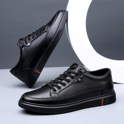 Zapatos de Cuero Genuino para Primavera Otoño para Hombre Calzado de Cuero Suave Zapatos Casuales para Hombre Planos Marca Calzado Masculino Negro Marrón A4906