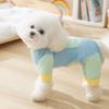 Summer dog clothes Teddy than bear sun protection cooling color matching four-legged out clothes medium and small dog pet dog clothes