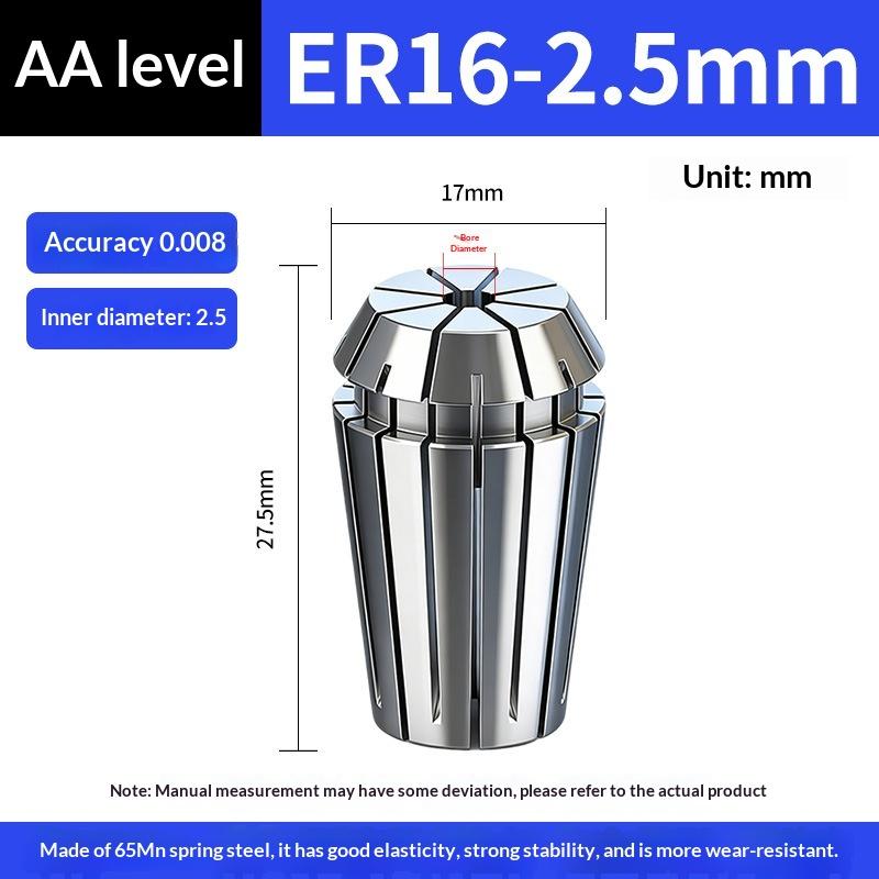 Er11 Er16 Er Spring Collet Chuck 0.005Mm Accuracy 0.008Mm For Cnc Milling Tool Holder Engraving Machine Spindle