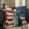 American Flag USA Maple Design Cushion Cover Happy Autumn Harvest decor Holiday Decorati Pillow Cover