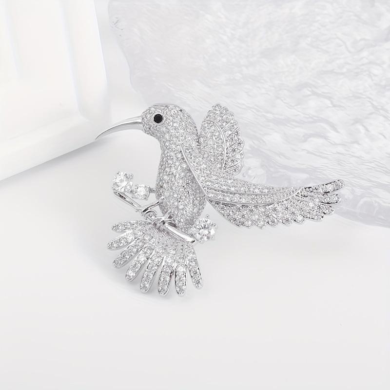 Exquisite Shiny  Hummingbird Brooches For Women Clothing Coat Jewelry Accessries Gift