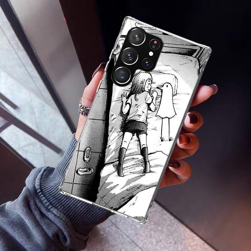 Oyasumi Punpun Phone Case For Samsung Galaxy S26 S25 Edge S24 S23 Ultra S22 Plus S21 S20 FE Soft TPU Back Cover Funda Galaxy S25