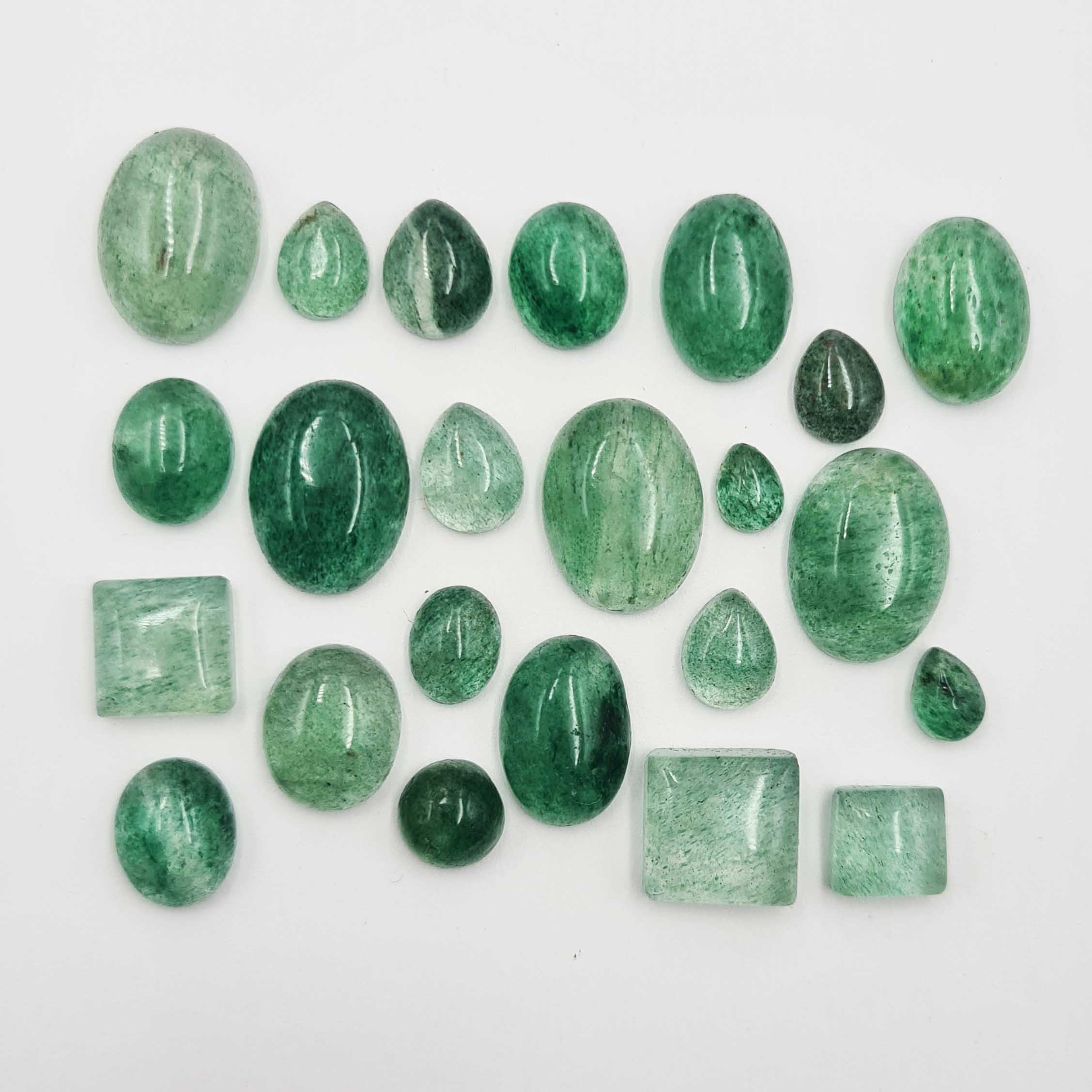 Natural Green Aventurine Mix Shape Loose Gemstone Lot 20-25 Pcs 100 CT For Jewelry Making зелёный