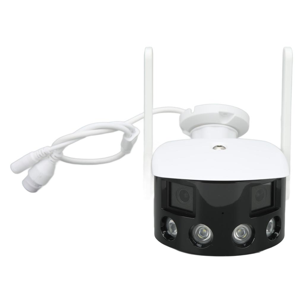 Dual Lens Camera HD 180 Degrees View 4MP WIFI IP65 Waterproof 2 Way Intercom Motion Tracking Surveillance