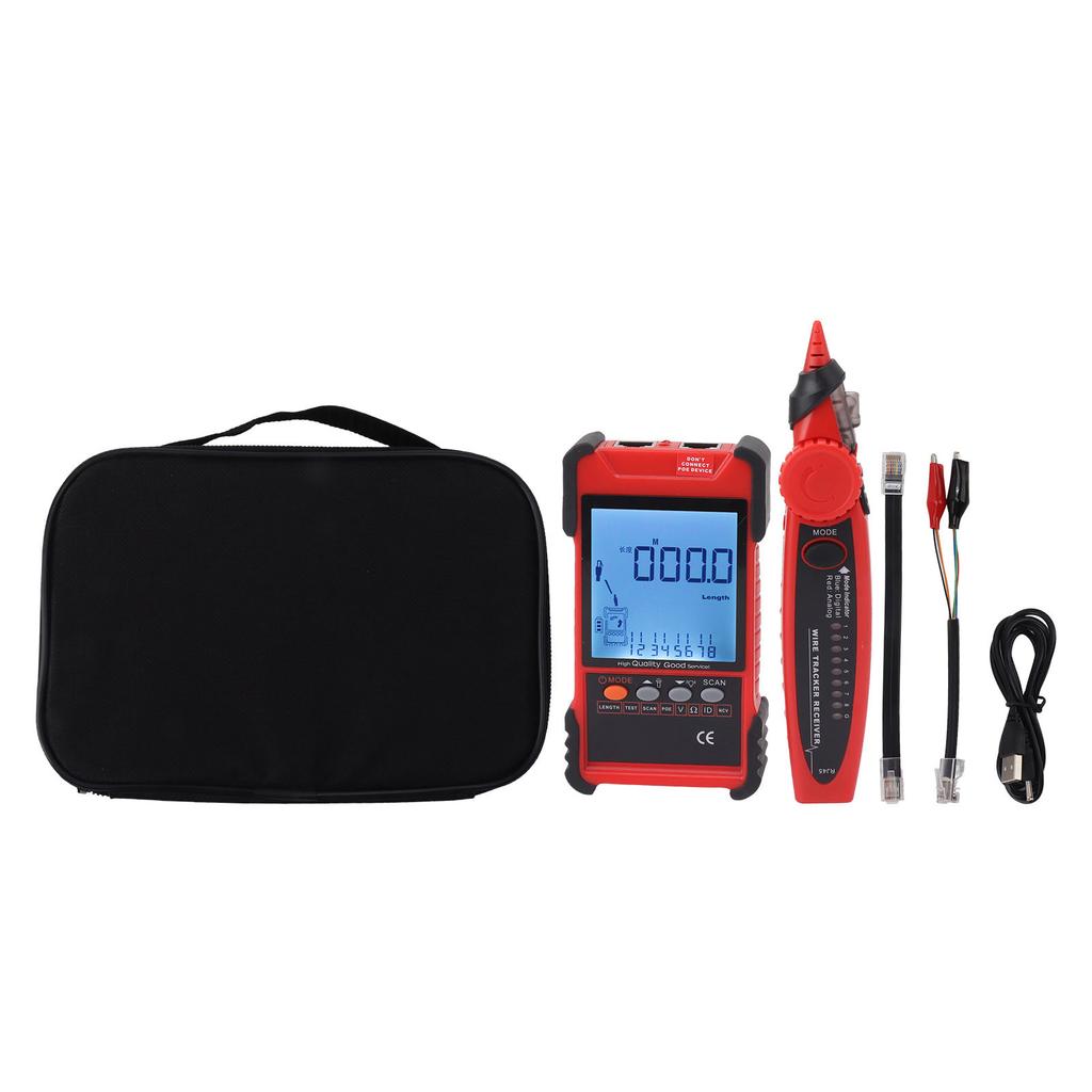ET616 Network Cable Tester Multimeter Multifunctional Line Finder with LCD Display for Cable