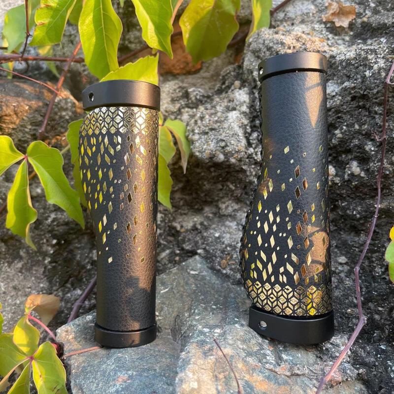 Lishi Retro Cowhide Hand-stitched Bicycle Grips