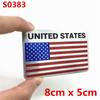 1 Stück Aluminium Auto Styling Auto USA Aufkleber 3D Amerikanische Flagge Abzeichen Emblem Decal Dekoration