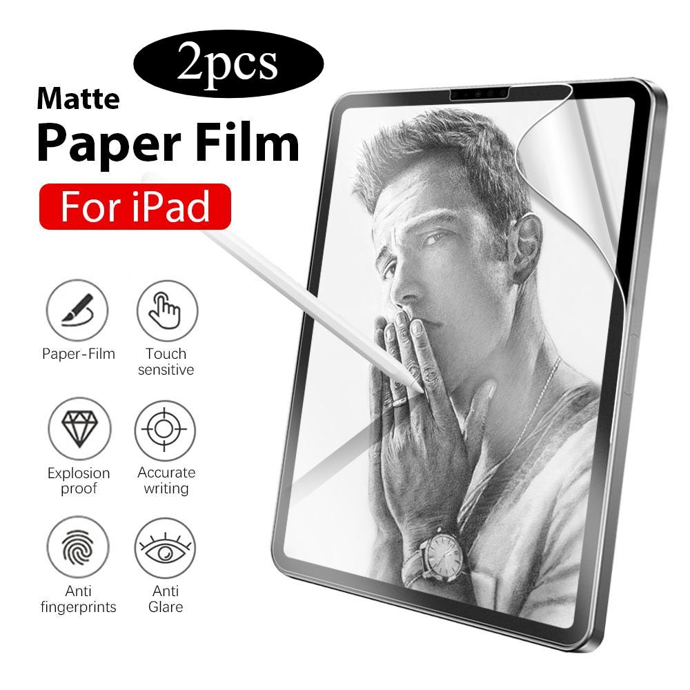 2pcs Like Paper Film For iPad Pro 13 11 12.9 6th M4 10th Generation Paper Feel Matte PET Painting 10.9 Air 5 4 3 Mini 6 Screen Protector Paperfeel