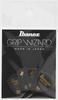 Ibanez Grip Wizard Series Sand Grip Pick Black Picks with (HEAVY) 6-pack, (PPA18HSGBK) - non-slip material.