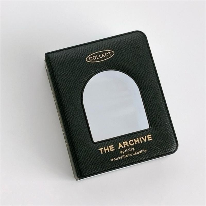 Small Card Collector Binder Holds 40 Cards with Showcases Cover 3Inch Photocard Holders Album Photo Organizers Book